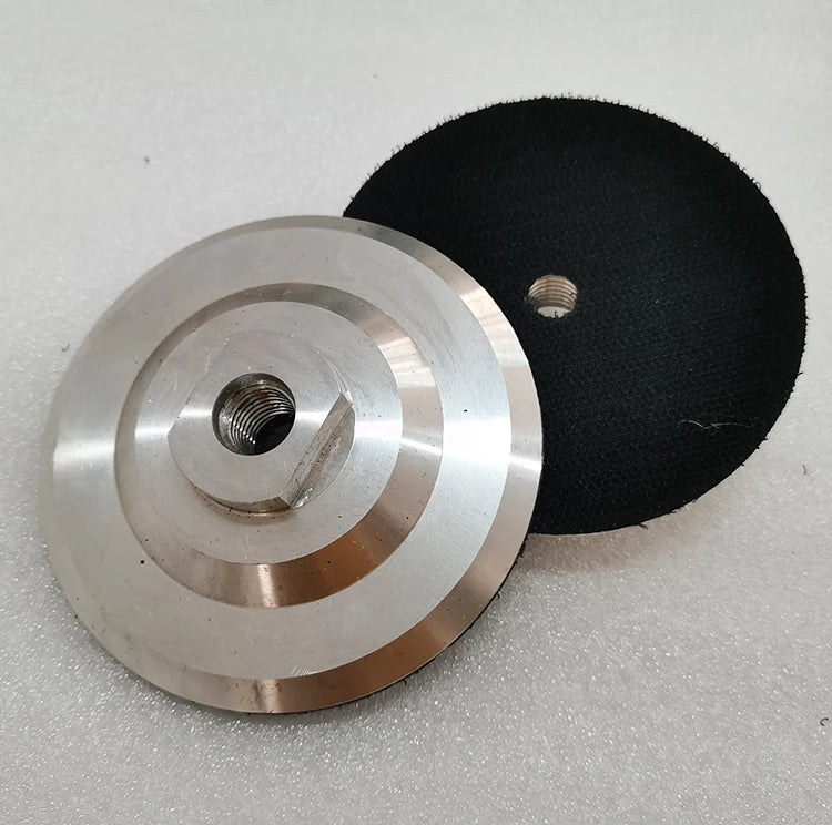 Customized 4 Inch Aluminum Polish Pad Marble Backer Pad 4inch Stone Polishing Pad Flexible for Granite and Marble Dry Polishing