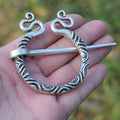 Viking Retro Brooch Shoulder Shawl Scarf Clasp Cloak Pin Medieval Viking Metal Pin Badge