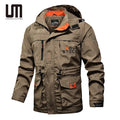 Liu Ming Custom Logo Wholesale Spring Autumn Men Fashion Trend Hooded Jacket Casual Loose Comfortable Plus Size Coat