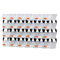 LEADLOONG V1 Transparent Storage Bin 6/24PCS 5.31*4.13*2.99Inch Plastic Hanging Stacking Tool Box Injection PE Rectangle Shape
