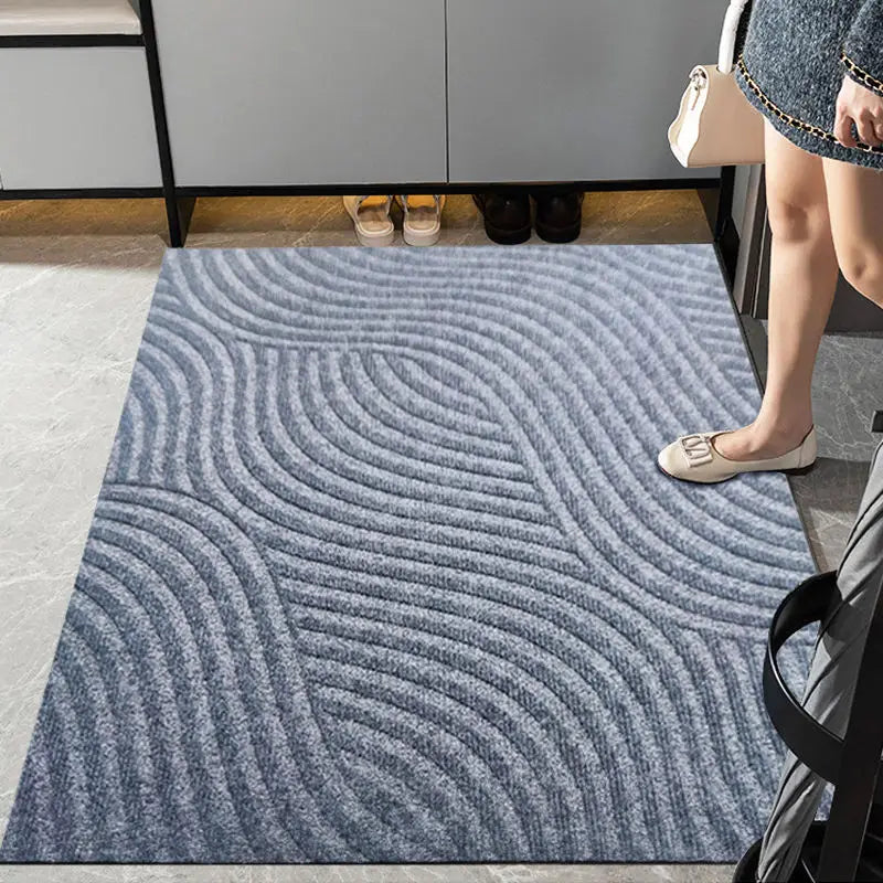 New Design Anti-Slip PVC Indoor/Outdoor Entrance Mat Welcome Durable Embossed Doormats Novelty Pattern PET Friendly Stain
