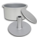 6x4 Inch Heightening Cake Mold Aluminum Round Bread Baking Pan Movable Bottom Hollow Mold