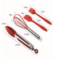 Wholesale Silicone Head Egg Whisk and Hamburger Baking Cooking Tools Hamburger Cooking Tools Utensils Set