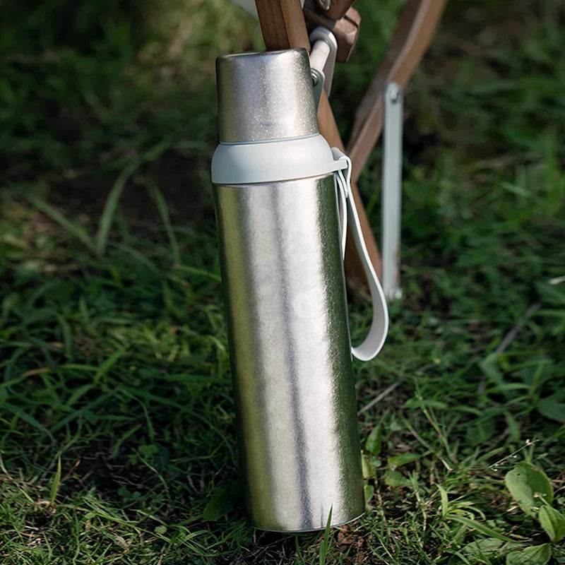 Titanium Flasks Vacuum Thermos Double Wall Customize Wide Mouth 800ml /27oz Insulated Water Bottles for Travel Accessories chinese products