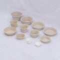 Free Sample Customizable Eco-Friendly Disposable Biodegradable Sugarcane Bagasse Plates with Lid Microwave Safe Oil/Water-Proof