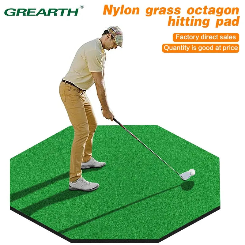 Golf Enthusiasts Hobbyists Garage Practice Backyard Tee Off Golf Mat Synthetic Turf Golf Hitting Mats