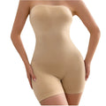 Custom Logo Tummy Control Bodysuit Firm Level Nylon and Silk Strapless Shapewear for Plus Size Women Sexy Style