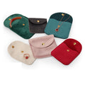 Luxury Velvet Jewelry Product Package Custom Bags With Button and Buckle for Ring Necklace Storage Pochon Bijoux Jewelry Pouches