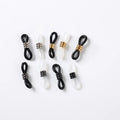 304 Stainless Steel Rubber Ends Retainer Connector Holder for Eyeglass Chain