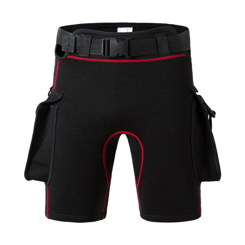 Sinodiving Neoprene Diving Pants Multi-Pocket Separate Diving Suit for Surf Snorkeling Fishing Hunting Anti-Slip Wear Shorts