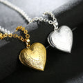 Trendy Brass Copper Gold Silver Link Chain DIY Heart Floating Locket Pendant Necklace for Women Men