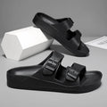 BreezeStep Winter Embroidered Custom EVA Slide Sandals Men Women | Adjustable Buckle Outdoor Slippers Waterproof Anti-Slip