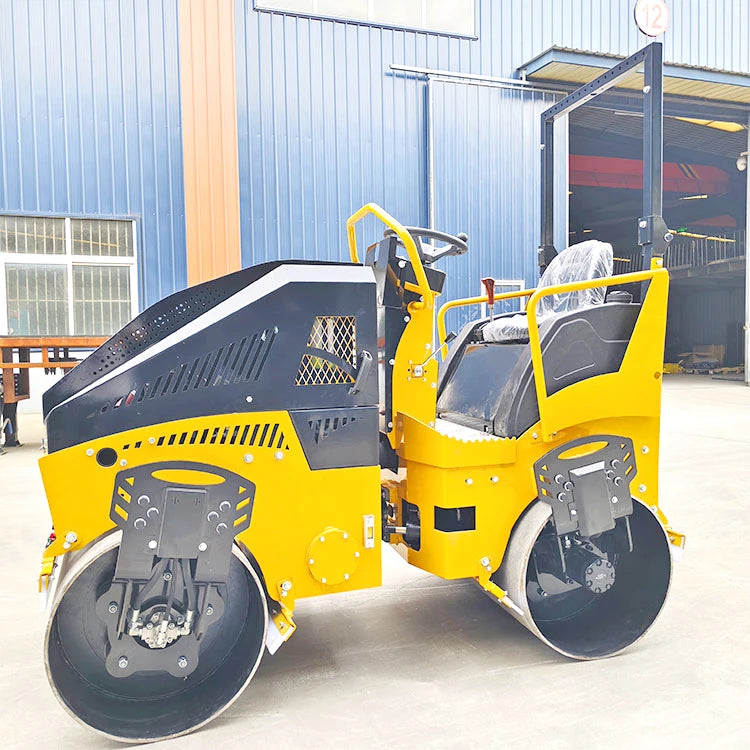 3-Ton Hydraulic Double Steel Wheel Road Roller Cost-Effective Construction Machinery Vibratory Drum Roller