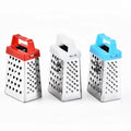 Professional Box Grater Stainless Steel Boxed Grater with 4 Sides Best for Parmesa Cheese Vegetables Ginger