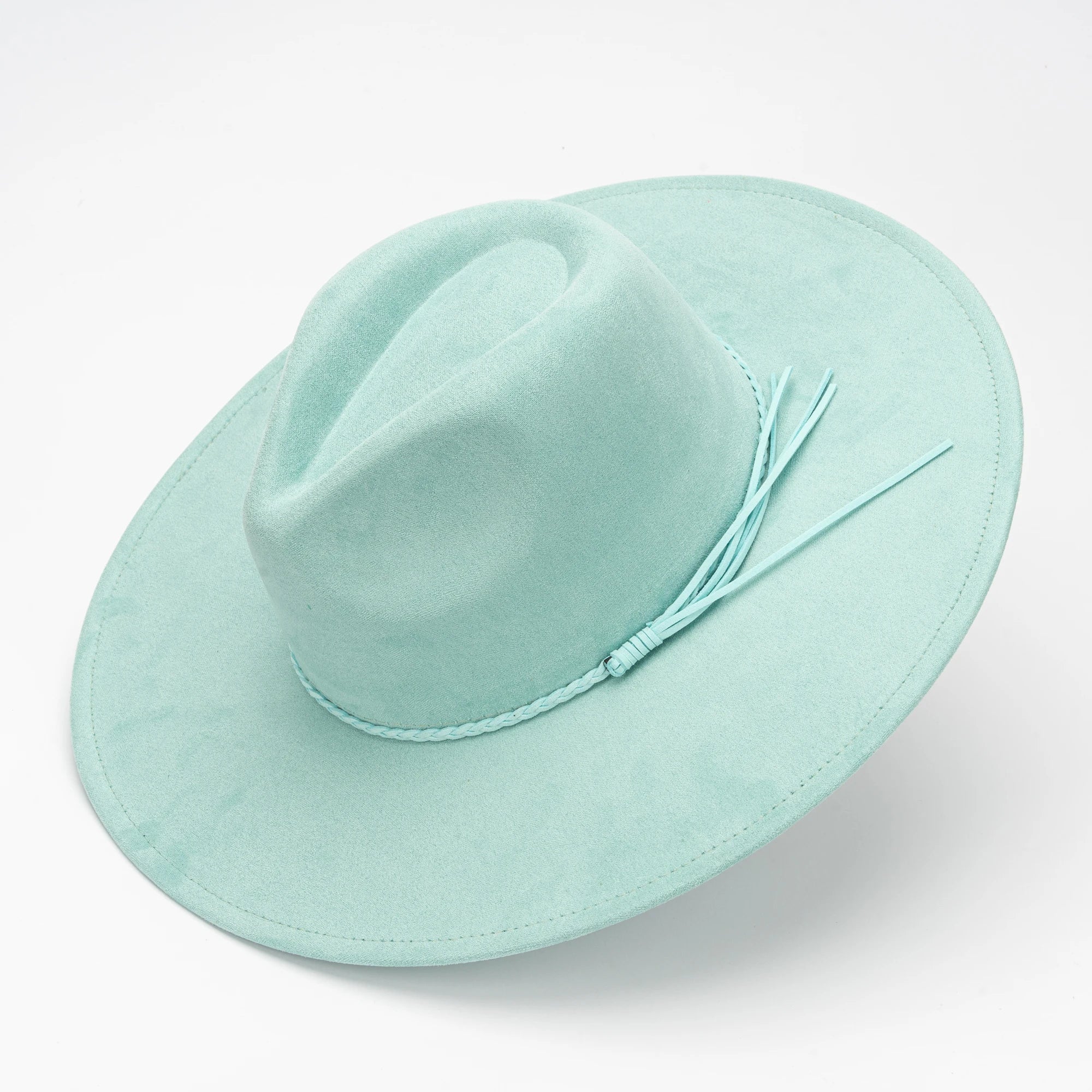 Wholesale 2024 Wholesale Wide Brim Fedora Hats in Suede With Tissue Valentines Day Gift Red Color Hats Ready to Ship