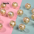 Tondo Wholesale Acrylic Transparent Cover Bouquet Packaging Materials Chocolate Cup Receptacle for Valentine