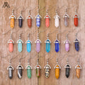 Fashionable Silver Jewelry-Double-Pointed Hexagon Bead Hook Earrings with Natural Gemstone for Weddings and Birthdays