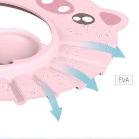 Eva Safe Shampoo Cap Adjustable Hat Toddler Baby Kids Children Shower Cap Adjustable Visor Head Protector