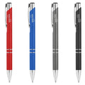 Wholesale Popular Promotional Gift Matt Finished Barrel Aluminum Push Action Ball Point Pen Good for Custom Logo MTP027