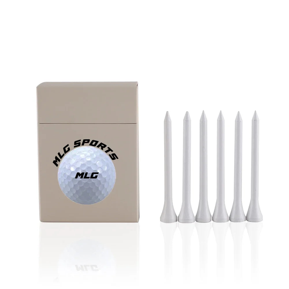 High Quality Custom Cigarette Golf Tees Box Packaged 70MM 83MM Bamboo Golf Tee