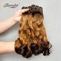 8 to 22 Inches Funmi Hair High Quality SDD Bouncy Curls Hair Weaving for All WomenColored Hair Bundles With Closure Frontal