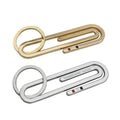 Paper Clip Wallet Keychain Creative Alloy Men'S and Women'S Belt Keychain Banknote Clip Bill Clip