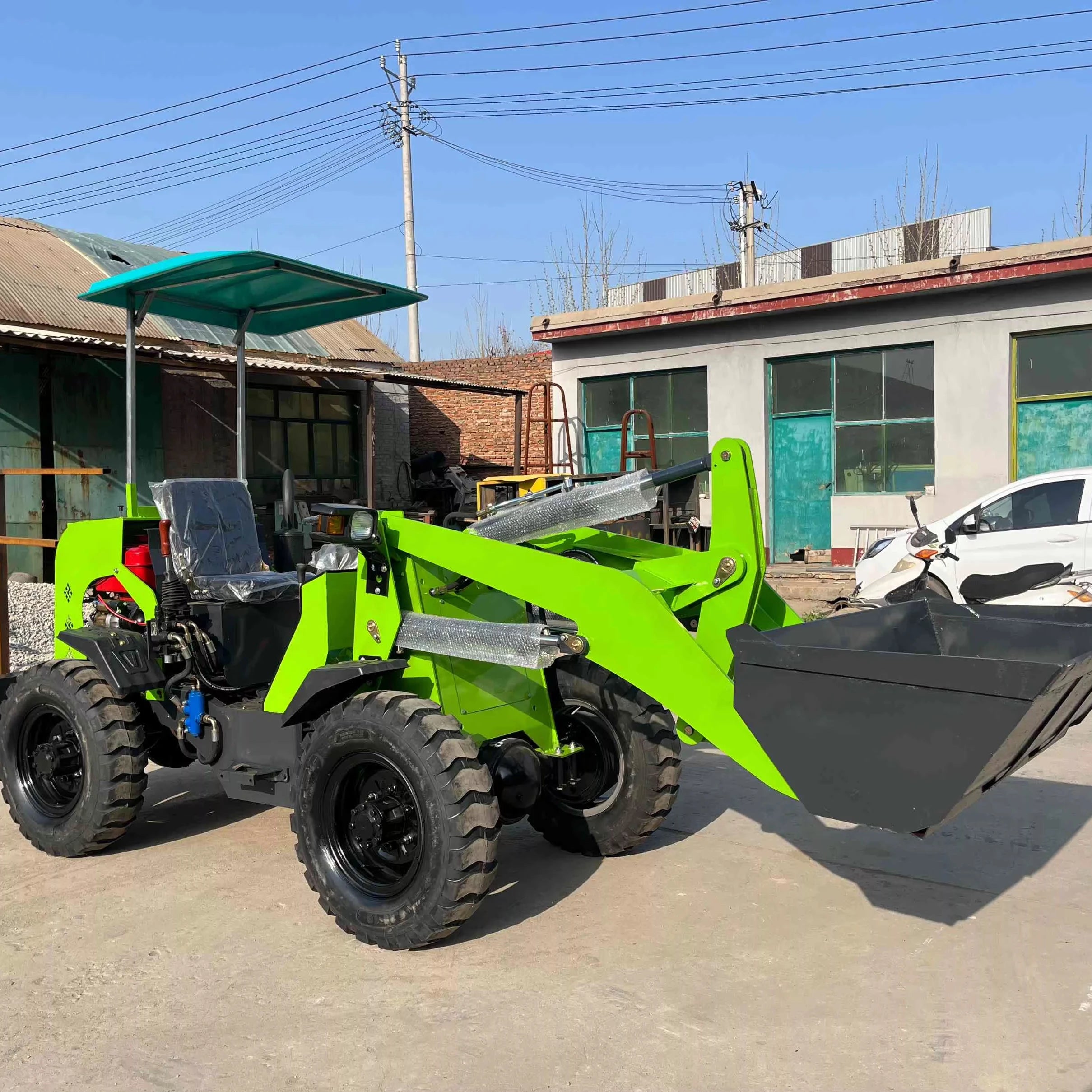CE EPA Compliant Diesel Engine Multifunctional Mini Wheel Loader with 1 Year Warranty for Gardeners