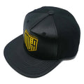 Cheap Custom No Minimum Wholesale 5 Panel Black Leather Breathable Waterproof Letter Pattern Snapback Caps Customize Blank Hats