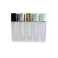 MUB Wholesale New Design 10ml Bottom Thick Clamp Neck Round Gold Cap Frosted Glass Perfume Spray Bottle