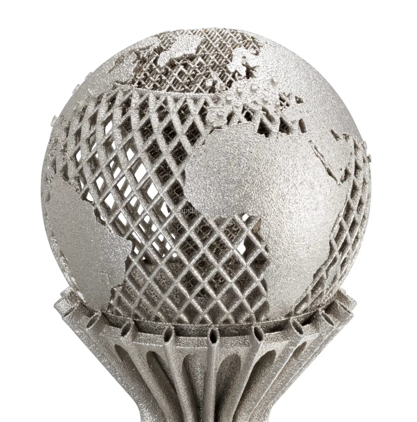 Custom 3D Metal Rapid Prototyping Service Stainless Steel Hollow Earth 3D Modeling Printing SLM MJF CNC Machining