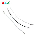 Hot Selling Customize Colored Metal Clip Ends Round Elastic Barbed Polyester Cord for Notebook Packing