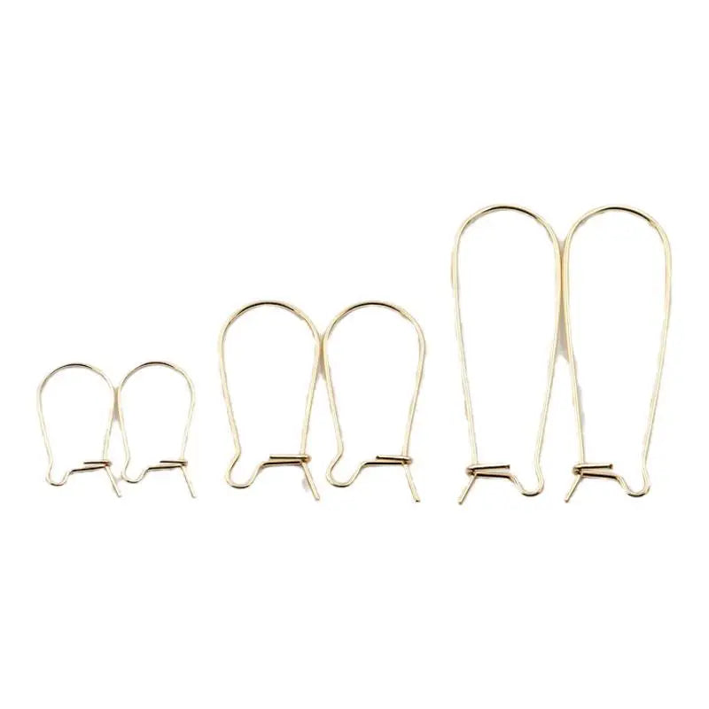 14K Gold Filled Kidney Ear Wire GF Hook for Jewelry Findings Making Handmade DIY Earrings Accessories