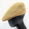 Custom Brand Embroidery Logo Peaky Cap Ivy Hat Hot Selling Men Summer Fashion Dress Breathable Mesh  Blank Embroidered Beret Hat