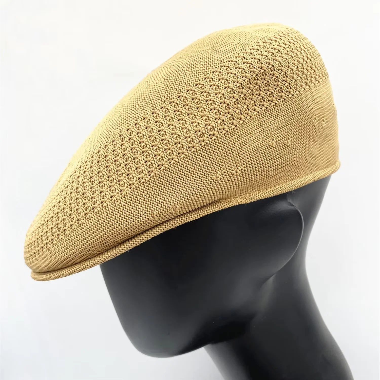 Custom Brand Embroidery Logo Peaky Cap Ivy Hat Hot Selling Men Summer Fashion Dress Breathable Mesh  Blank Embroidered Beret Hat