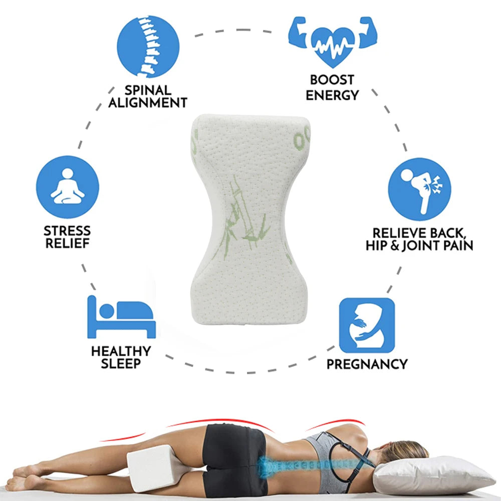 Good Selling Memory Foam Surgery Leg Knee Ankle Elevation Wedge Pillow with Bamboo Cover Removable Washable for Pressure Relief