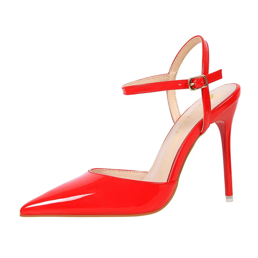 Best Selling Ladies Fine Heeled High Heel Shoes Strap Design Style Simple Women's Shoes Fashion Elegant Ladies Banquet Shoes