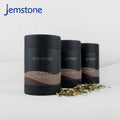 Custom Biodegradable Food Cylinder Matte Box Black Kraft Paper Tea Tube Packaging