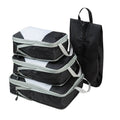 4 Pack Fashion Customized Printed Polyester Mesh Zipper Luggage Organizer Kits Compression Travel Packing Cubes Set Characters