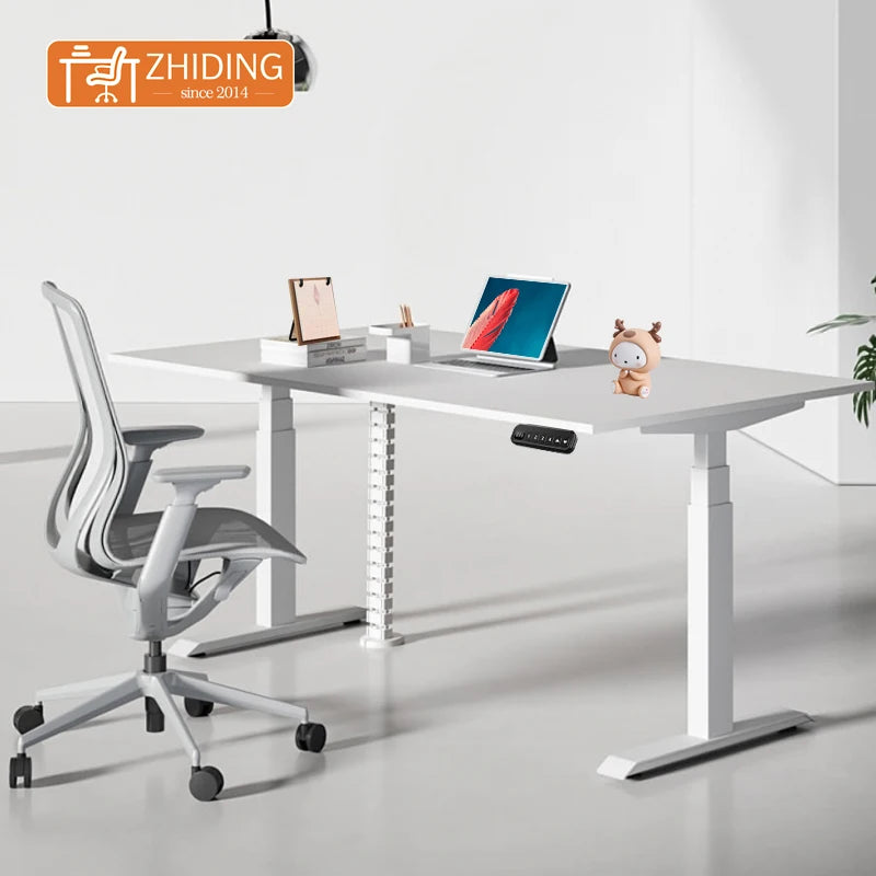 Wholesale Modern Height Adjustable Electric Standing Desk Frame Desktop Stand up Desk Home Office Lifting Desk Frame