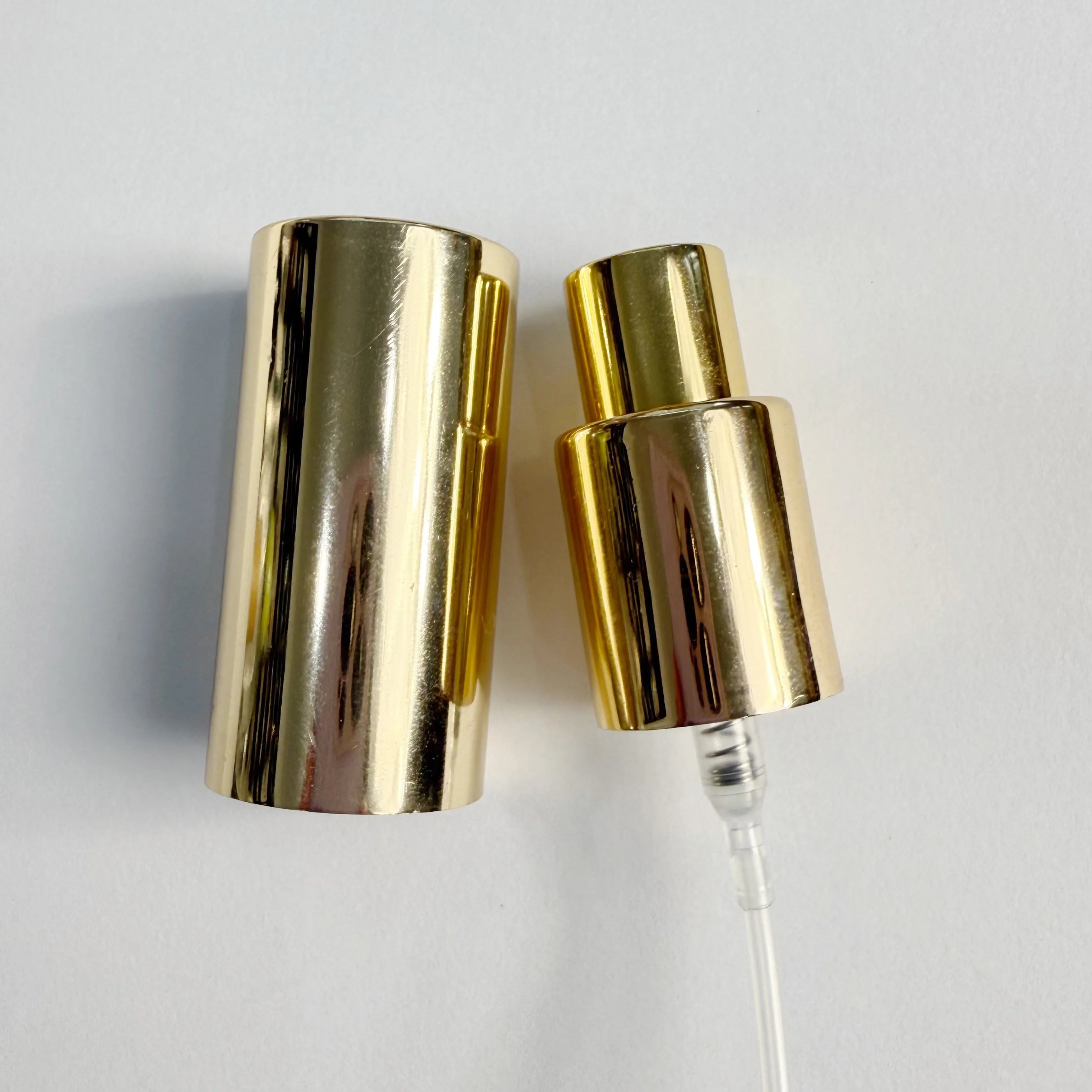 Customized Easy Open End Golden 18mm Aluminium-Plastic Perfume Bottle Sprayer Golden Cap 18mm Screw Mouth 100pcs Non-Refillable