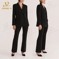 Clothing Factory Wholesale Custom Suit Blazer Same Color Two Piece Set Company Suits Fiesta Elegante Suits Set for Women