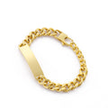 KALEN Punk 18K Gold Plating Woven Bracelet Men Stainless Steel Jewelry Bracelets
