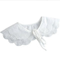 Multifunctional Clothing Accessories Elegant Women Girls Embroidered Flower Designs Detachable Lace Shawl False Forge Collar