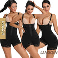 Langqin Colombianas Body Shaper Plus Size Wholesale Thin and Breathable Full Body Sexy Shapewear with Shoulder Lifter for Women