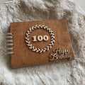 Wooden Photo Album Love Scrapbook Wood Scrapbooking Supplies Memory Book for Couples Anniversary Scrapbook