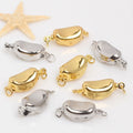 Diy Accessories Copper Brass Jewelry Findings Bracelet Buckle Materials Gold Silver Connectors Components Necklace End Cap Beads