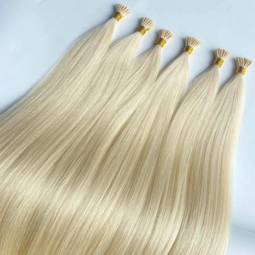 Wholesale I-tip Hair Extensions Raw Virgin Double Drawn I Tip Human Hair Extensions