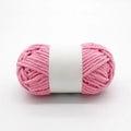 Hot Selling Super Soft 100% Polyester Chenille Velvet Yarn Dyed Fancy Yarn 100g/ball High Tenacity Embroidery Sewing Weaving