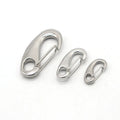 Stainless Steel 304/316 Spring Snap Hook Lock Carabiner with Nut Custom Sizes for Heavy Industry & Mining Applications