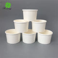 Custom Logo Single PE  Disposable and Biodegradable Paper Packing Takeaway Paper Bowl  for Food Soup with Lid Bowl